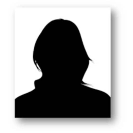 Silhouette de femme.