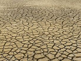 terre séchée par le manque d'eau