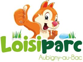 flyer de loisiparc en vert avec la mascotte du parc "Cadou", un écureuil