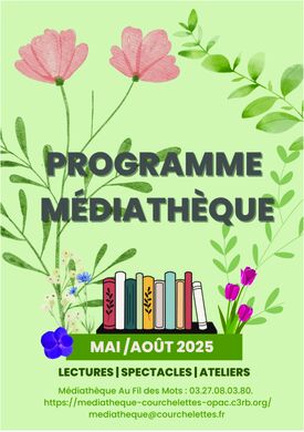 Livret PDF Programme Médiathèque Mai-Août 2025